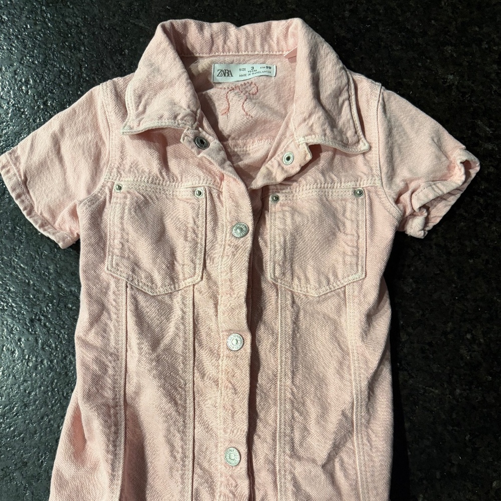 Zara toddler girl pink dress